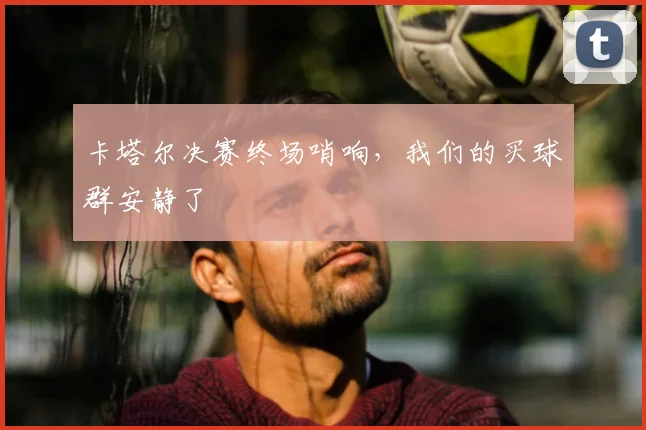 卡塔尔决赛终场哨响,我们的买球群安静了